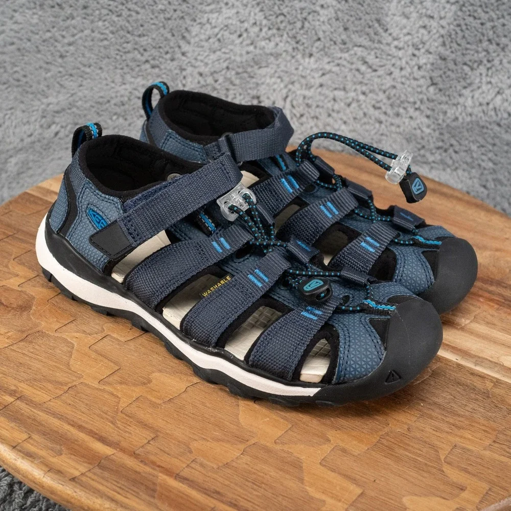 Keen Shoe Unisex Kids Newport NEO H2 Blue Washable Closed Toe Water Sandals Sz 3